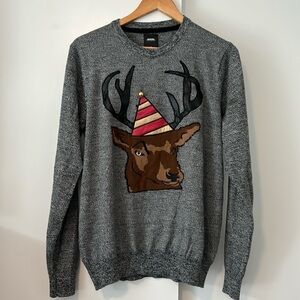 Burton menswear london holiday long sleeve sweater size large